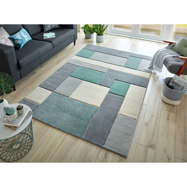 Zeleno-sivý koberec Flair Rugs Cosmos, 160 x 230 cm-image-1