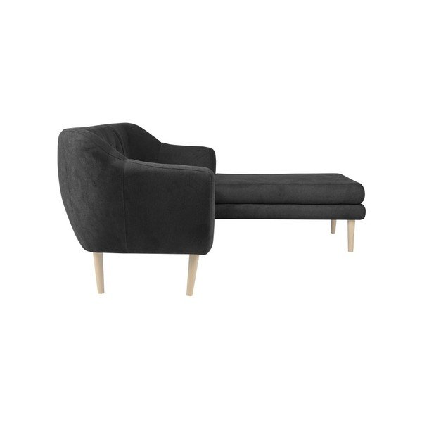Tmavosivá pohovka s leňoškou na pravej strane Mazzini Sofas Sicile-image-1