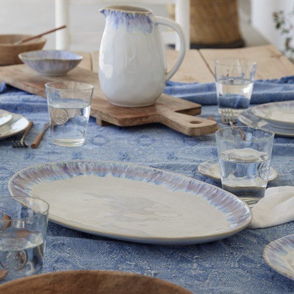 Biela/modrá kameninová miska 200 ml Brisa – Costa Nova-image-2