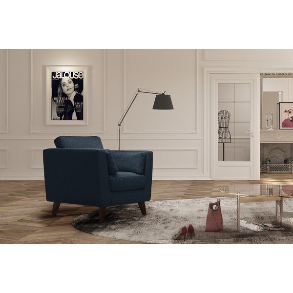 Džínsovomodré kreslo Jalouse Maison Elisa-image-1