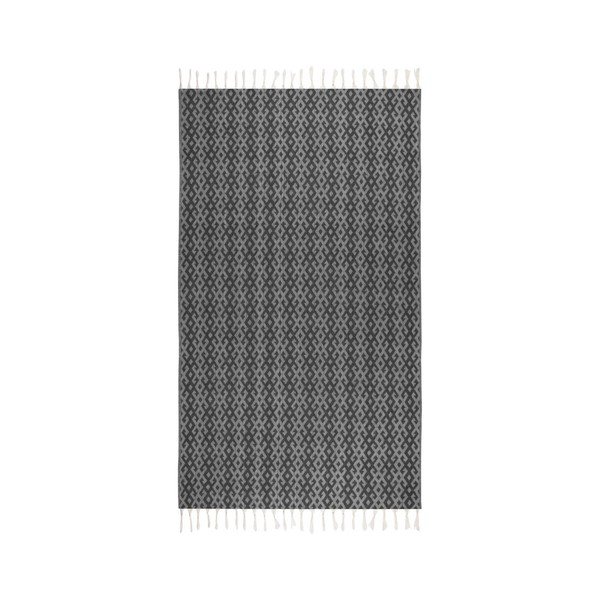 Hammam osuška Orient Black, 95x175 cm
