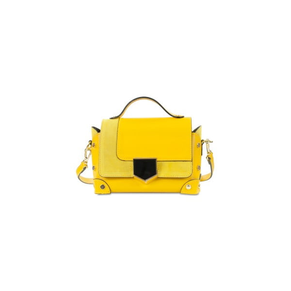 Žltá kožená kabelka Infinitif Chelsea
