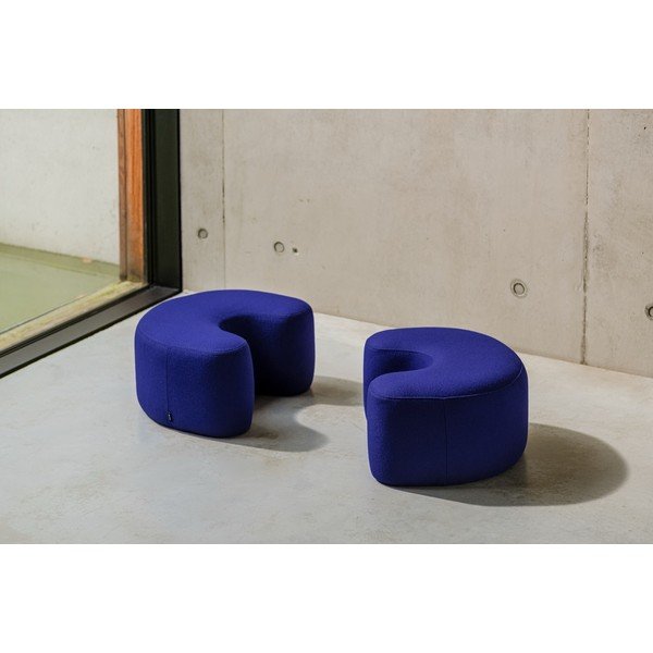 Modrý vlnený taburet Ü – noo.ma-image-3