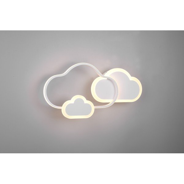 Biele detské svietidlo 52x25 cm Cloudy - Reality-image-3