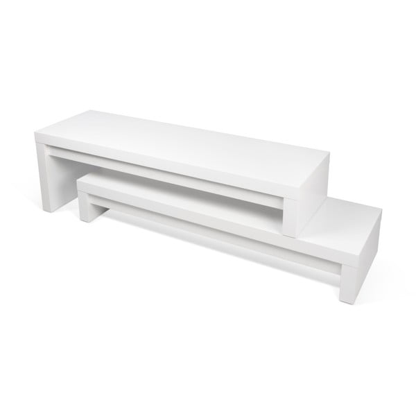 Biely variabilný stolík TemaHome Cliff Walnut-image-3