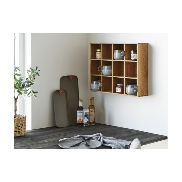 Poschodová polica v dekore duba v prírodnej farbe 11 cm Soria – House Nordic-image-1