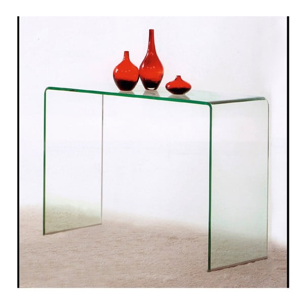 Sklenený konzolový stolík Esidra Simple-image-1