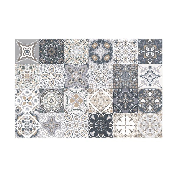 Sada 24 nástenných samolepiek Ambiance Tiles Azulejos Nello, 10 × 10 cm-image-2