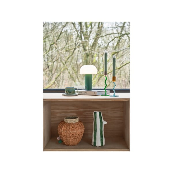 Biela/zelená LED stolová lampa (výška 22,5 cm) Styles – Villa Collection-image-2