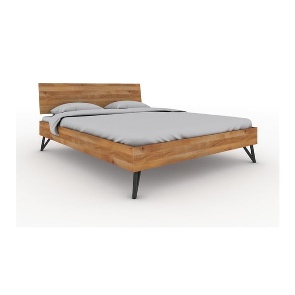 Dvojlôžková posteľ z dubového dreva 200x200 cm Golo 2 - The Beds