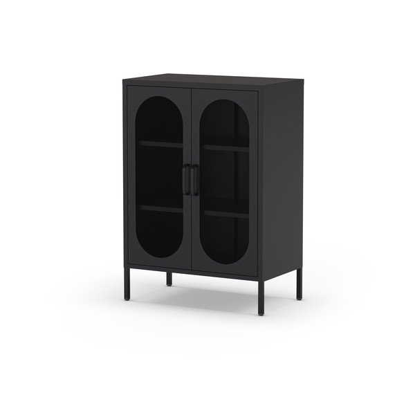 Čierna skrinka 70x100 cm Diora – Marckeric-image-2