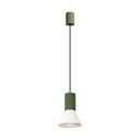 Zelené kovové závesné svietidlo ø 14 cm Niru – Sollux
