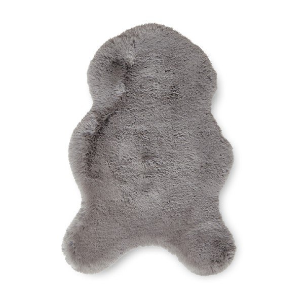 Sivá syntetická kožušina 60x90 cm Super Teddy – Think Rugs