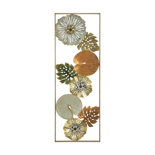 Kovová nástenná dekorácia 31,5x90 cm Leaf – Mauro Ferretti