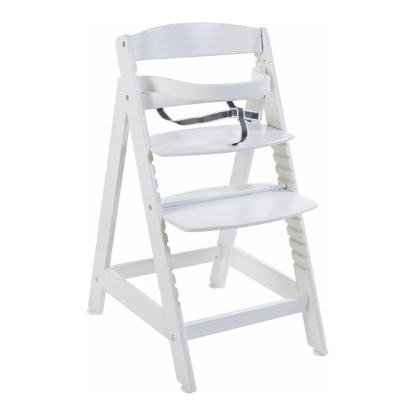 Biela nastaviteľná detská stolička Roba Sit Up Maxi