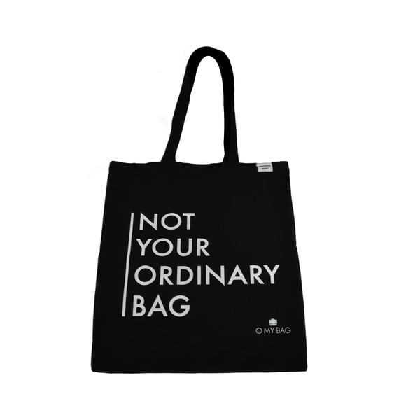 Bavlnená taška O My Bag Not Your Ordinary, čierna