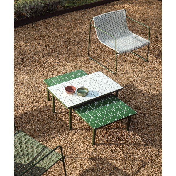 Záhradný konferenčný stolík s keramickou doskou 61x122 cm Maurina – Kave Home-image-1