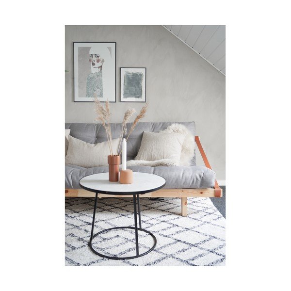 Rozkladacia pohovka s ľanovým poťahom Karup Design Jump Black/Linen-image-4