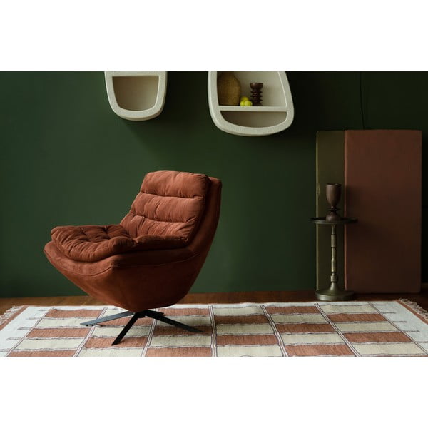 Terakotový bavlnený koberec 160x230 cm Gambit – Dutchbone-image-1