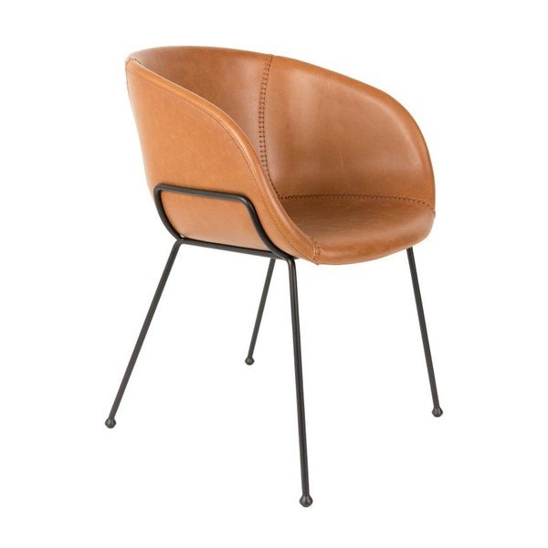 Sada 2 hnedých stoličiek Zuiver Feston