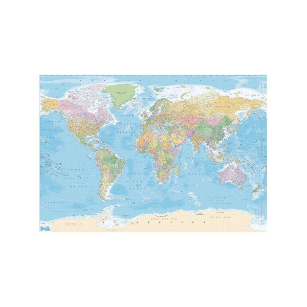 Veľkoformátová tapeta Modrá mapa, 360 x 253 cm-image-1