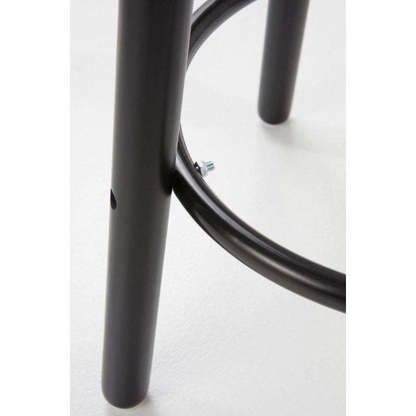 Čierna barová stolička z borovicového dreva (výška sedadla 65 cm) Kinna – Jotex-image-3