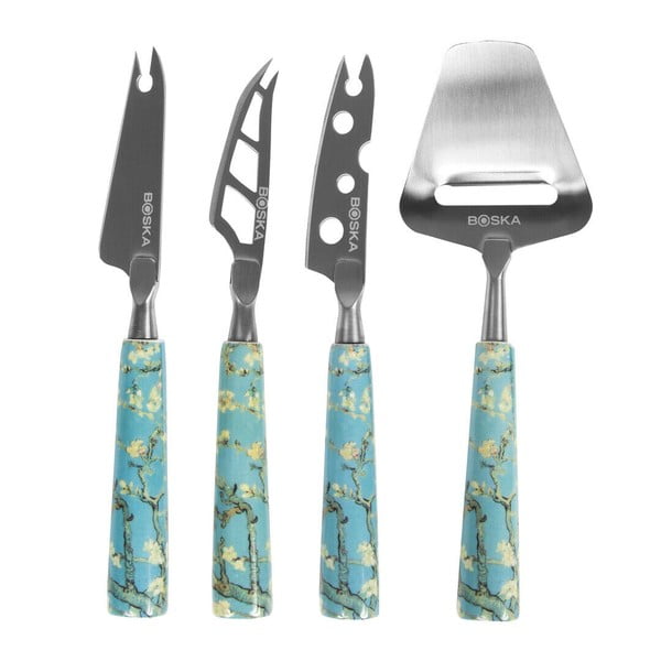 Sada 4 nožov na syr Bosca Cheese Knife Set Mini Van Gogh Almond Blossom