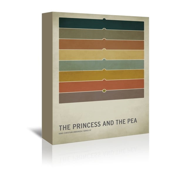 Obraz na plátne Princess Pea With Text od Christiana Jacksona