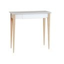 Biely pracovný stôl Ragaba Mimo, dĺžka 65 cm