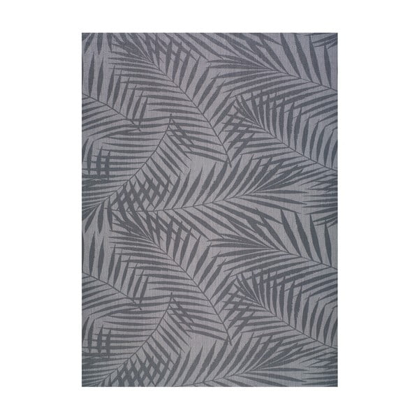 Sivý vonkajší koberec Universal Palm, 60 x 110 cm
