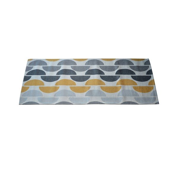 Sivo-žltý behúň Floorita Halfmoon, 60 x 190 cm-image-1
