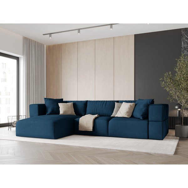 Modrá rohová pohovka, ľavý roh Esther - Milo Casa-image-1