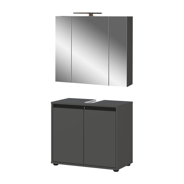 Antracitová kúpeľňová zostava Lemont – Germania