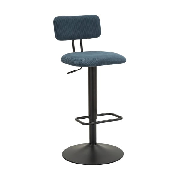Barová stolička s nastaviteľnou výškou v petrolejovej farbe/čierna (výška sedadla 61 cm) Tina – Mauro Ferretti