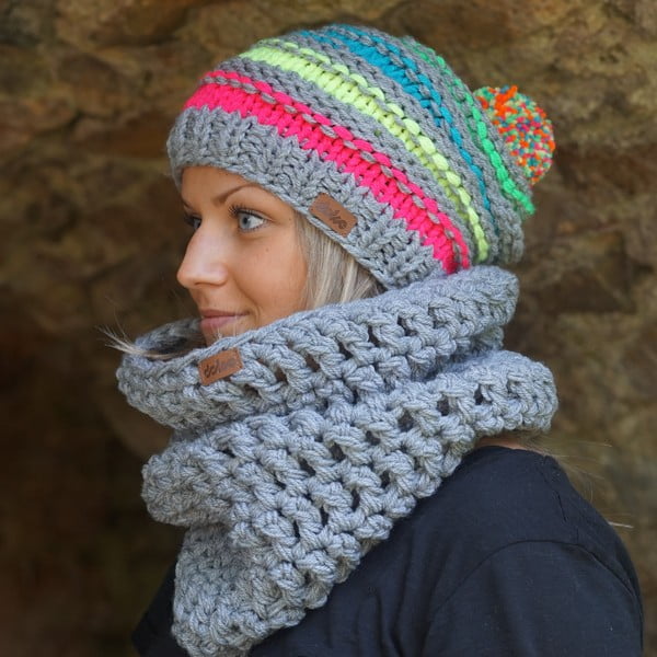 Ručne pletená čapica DOKE Lu-image-2