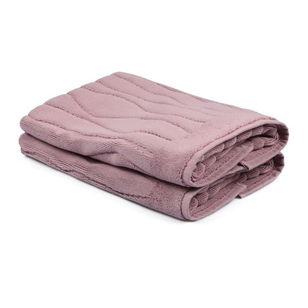 Sada 2 svetloružových uterákov zo 100% bavlny Gartex, 50 × 75 cm