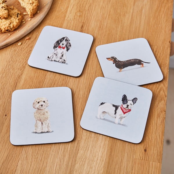 Súprava 4 podnosov Cooksmart ® Curious Dogs-image-1