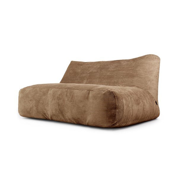 Hnedý menčestrový sedací vak Sofa Tube 160 – SLOWDOWN