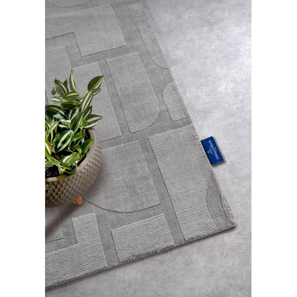 Sivý ručne tkaný vlnený behúň 80x250 cm Alexis – Villeroy&Boch-image-2