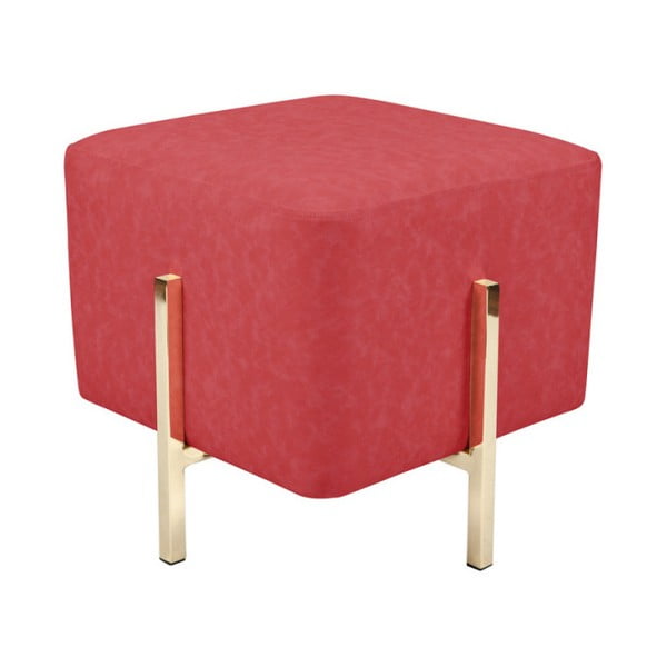 Červená stolička / puf 360 Living Liani