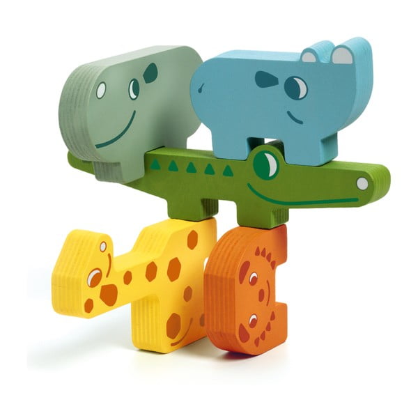 Detské drevené puzzle v tvare zvieratiek Djeco Puzzle