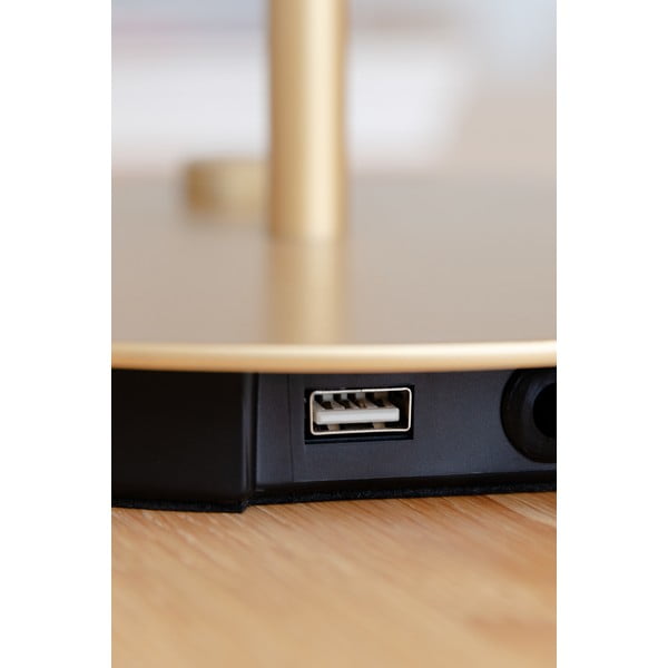 Čierna LED stolová lampa so stmievačom s kovovým tienidlom (výška  41,5 cm) Asteria Table – UMAGE-image-1