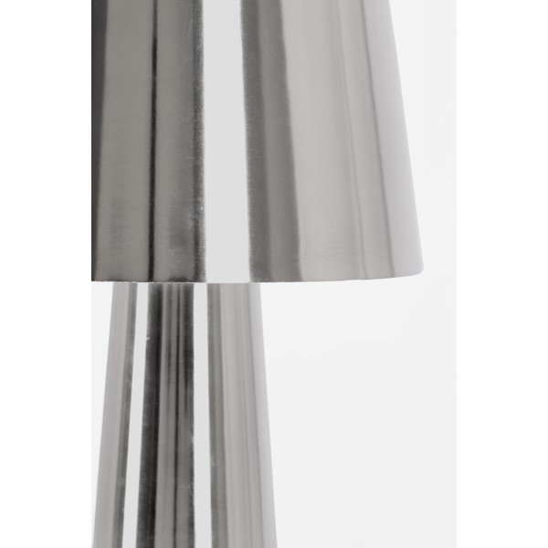 Kovová LED stolová lampa v striebornej farbe s kovovým tienidlom (výška  51 cm) Turner – Bizzotto-image-2