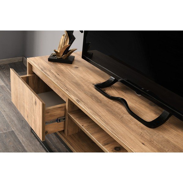 TV stolík v borovicovom dekore Belinda, šírka 140 cm-image-3