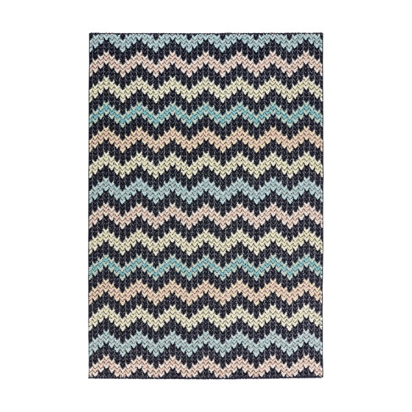 Čierny koberec Mint Rugs Madison Pastel, 80 × 150 cm