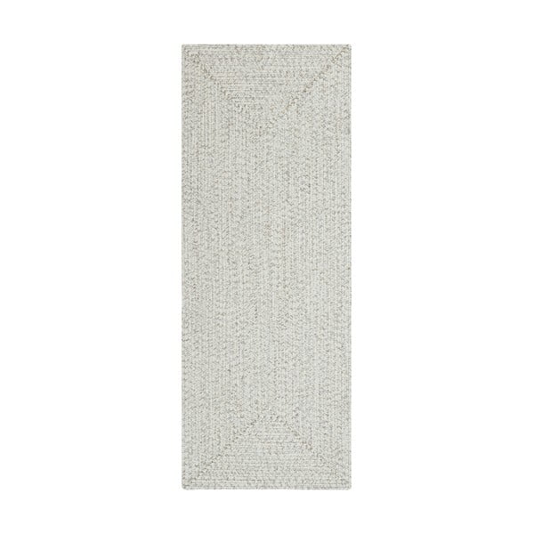 Biely/béžový vonkajší koberec behúň 200x80 cm - NORTHRUGS