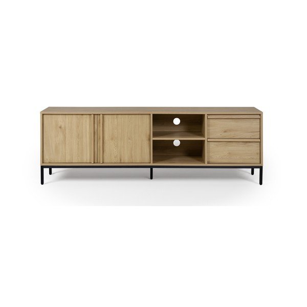 TV stolík v dekore duba v prírodnej farbe 180x59x40 cm Luc – Marckeric