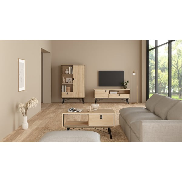 Konferenčný stolík v prírodnej farbe 48x102 cm Ry – Tvilum-image-2