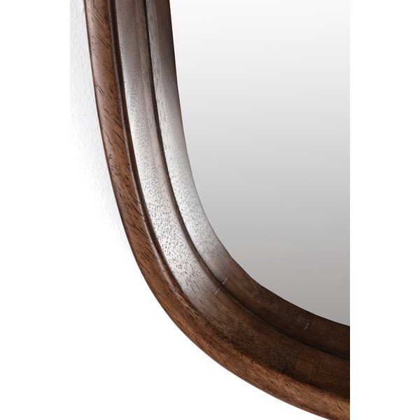 Nástenné zrkadlo s dreveným rámom 50x50 cm Nyko – White Label-image-3