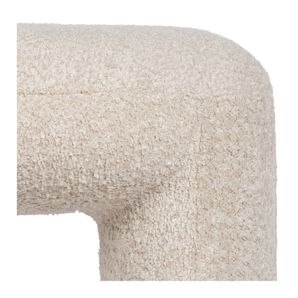 Béžová lavica z textílie buklé Suave – Ixia-image-4